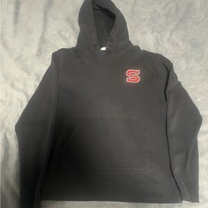 Sandro Paris Hoddie Size L Dark Navy Blue Worn Couple of Times In Good Condition